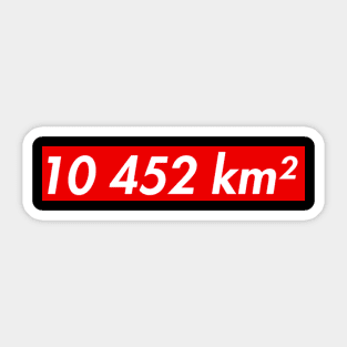 10452km lebanon Sticker